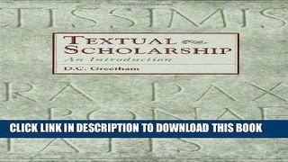 Read Now Textual Scholarship: An Introduction  (Garland Reference Library of the Humanities)