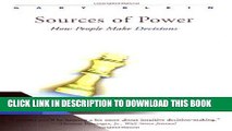 [New] Ebook Sources of Power: How People Make Decisions Free Read