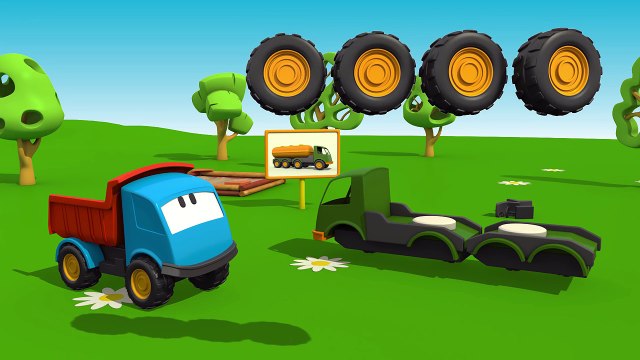 Léo le camion curieux - Le camion citerne | Dessins animés en français