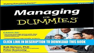 [New] Ebook Managing For Dummies Free Online