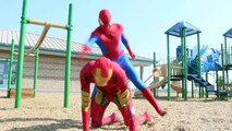 Spiderman vs Iron Man vs Superman vs Hulk - Real Life Superhero Fight - Death Match!