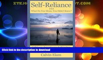 READ  Self Reliance - What Do Mean You Didn t Know?: African-Americans Achieving A Well Spent