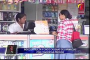 Indecopi sanciona a cadenas de farmacias por concertar precios