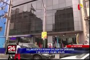La Victoria: delincuentes asaltaron galería de Gamarra