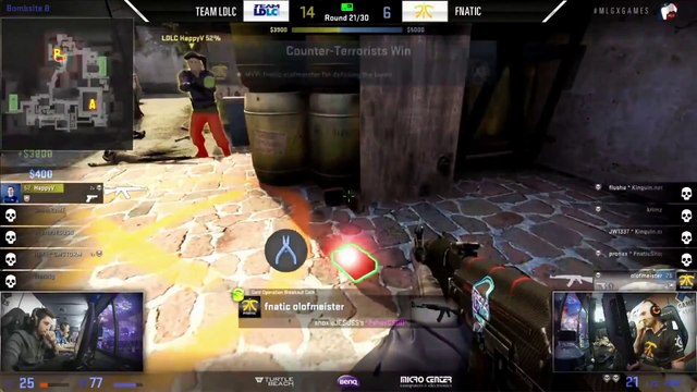 Funny defuse moment by Olofmeister against LDLC