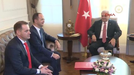 Başbakan Yıldırım, Arnavutluk Sudan Dışişleri Bakanlarını Kabul Etti