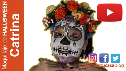 Como HAcer un maquillaje de catrina para halloween