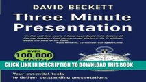 [New] Ebook Three Minute Presentation 33 three minute tools to help you deliver outstanding