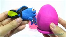 Play Doh Nemo & Dory Surprise Eggs! Kinder Egg Surprise Minions LEGO Spongebob Kid Toys