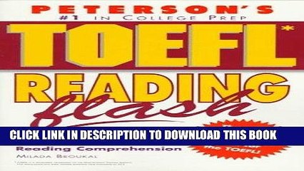 Read Now Peterson s Toefl Reading Flash: The Quick Way to Build Reading Power (Toefl Flash Series)