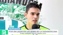 Felipe Aguilar habló en la previa del juego entre Nacional y Coritiba · Copa Suramericana 2016 (cuartos de final, vuelta)