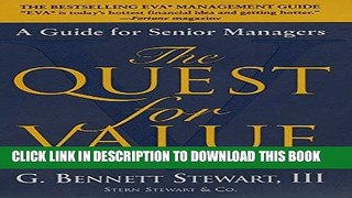 [New] Ebook The Quest for Value: A Guide for Senior Managers Free Online