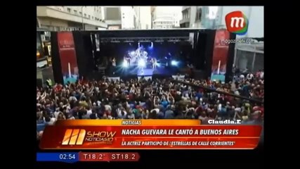 Nacha Guevara le cantó a Buenos Aires