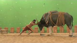 bahibali 2 making green room shoting- Bhallaladeva’sRana bull fight sequence VFX Breakdown HD