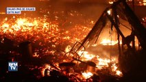 Calais: les images des incendies qui ont embrasé la 