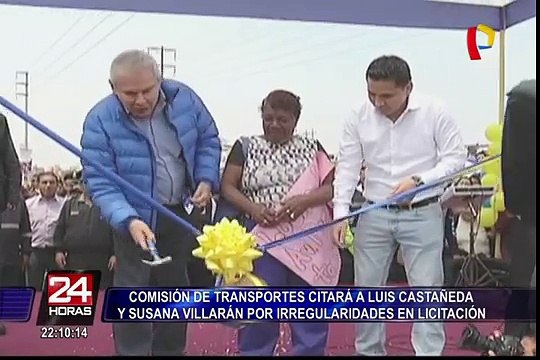Luis Catañeda y Susana Villarán son citados al Congreso por irregularidades en licitación