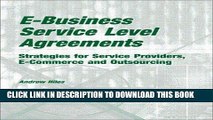 [PDF] E-Business Service Level Agreements: Strategies for Service Providers, E-Commerce and