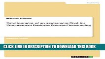 [PDF] Development of an Assessment-Tool for Procurement Business Process Outsourcing Popular Online