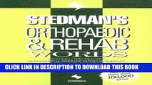 Read Now Stedman s Orthopaedic   Rehab Words: With Podiatry, Chiropractic, Physical Therapy