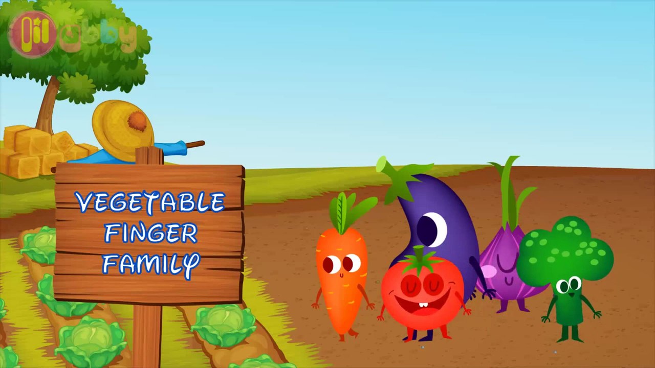 Nursery Rhymes for Children! - Vegetable Finger Family Song - Lil Abby - YouTube