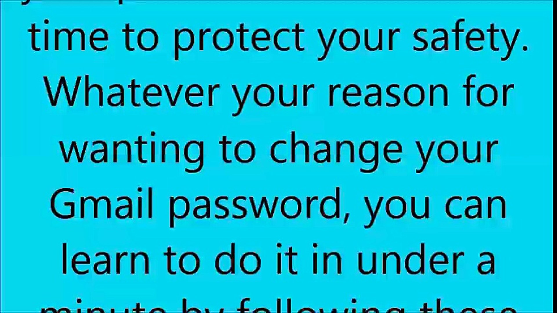 How to Change Your Gmail Password