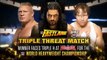 Brock Lesnar vs Roman Reigns vs Dean Ambrose Highlights Fastlane 2016