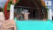 Little girl poops her pants on a water slide   Funny Accidents   toddletale