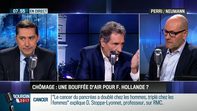 Perri & Neumann : Baisse historique du chômage : une bouffée d'air pour François Hollande ? - 26/10