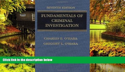 Must Have  Fundamentals of Criminal Investigation (O haras Fundamentals of Criminal