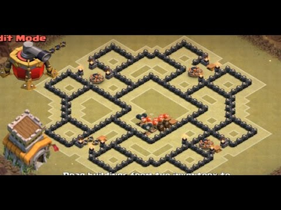 Clash of Clans - Town hall 8 War base  - ANTI Dragon ANTI Hog ANTI Gowipe