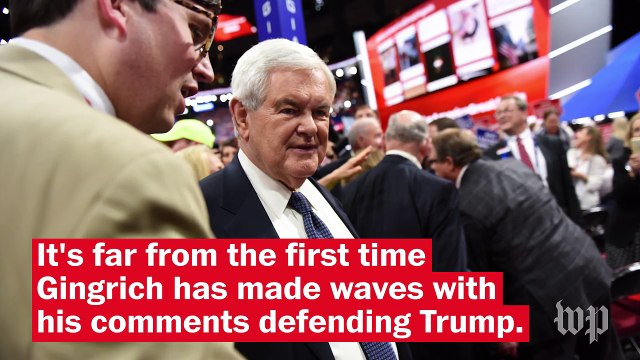 Newt Gingrich lashes out in defense of Trump