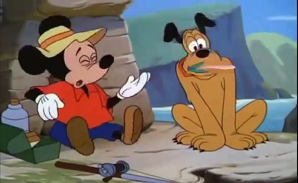 Dessin animé francais disney : mickey, pluto et donald duck