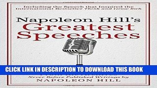 [Ebook] Napoleon Hill s Greatest Speeches: An Official Publication of The Napoleon Hill Foundation