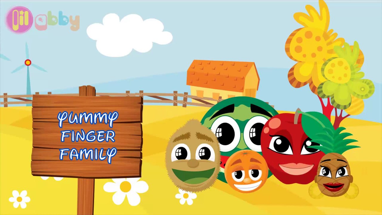 Nursery Rhymes for Children! - Yummy Finger Family Song - Lil Abby - YouTube