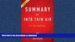 READ PDF Summary of Into Thin Air: By Jon Krakauer Includes Analysis PREMIUM BOOK ONLINE