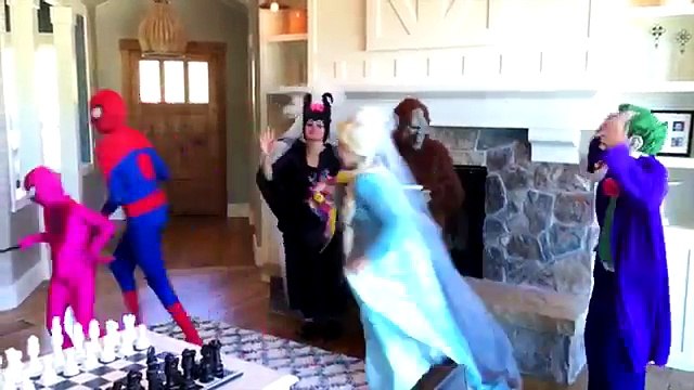 Человек паук и Принцесса Эльза Анимация Видео Детские #55