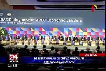 San Borja: presentan plan de desvío vehicular por cumbre APEC 2016