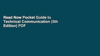 Read Now Pocket Guide to Technical Communication (5th Edition) PDF Online