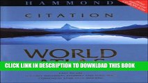 Read Now Hammond Citation World Atlas Deluxe Edition with Hammond World Atlas CD-ROM with CDROM