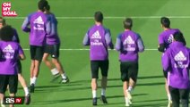 Hilarious Cristiano Ronaldo Mocks His Teammate During Practice