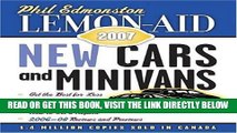 [READ] EBOOK Lemon-Aid 2007: New Cars and Minivans BEST COLLECTION