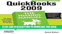 [PDF] FREE QuickBooks 2009: The Missing Manual [Download] Online