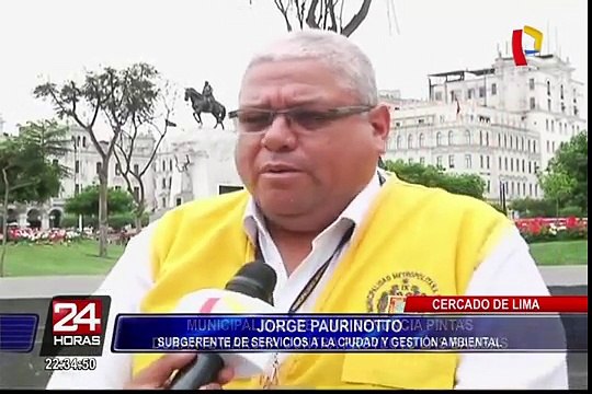 Cercado de Lima: denuncian pintas durante marcha contra proyecto Las Bambas