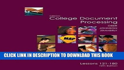 [PDF] FREE Gregg College Keyboarding   Document Processing (GDP), Lessons 121-180 text: 10th