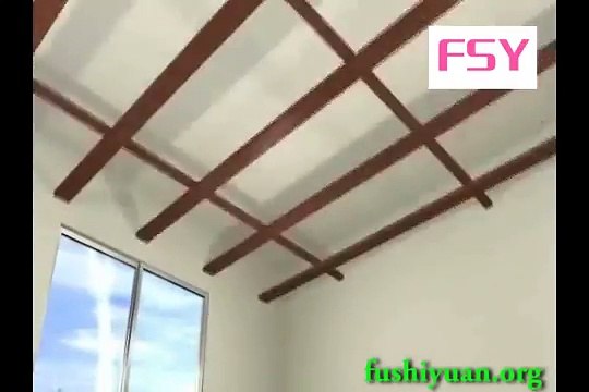 How to Install PVC Ceiling Tiles by Fushiyuan