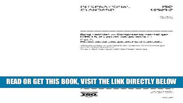 [FREE] EBOOK ISO 15500-2:2001, Road vehicles Compressed natural gas (CNG) fuel system