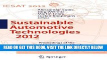 [READ] EBOOK Sustainable Automotive Technologies 2012: Proceedings of the 4th International