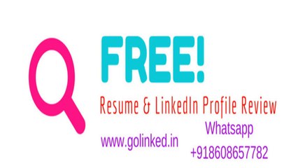 Get a Free LinkedIn Profile & Resume Review