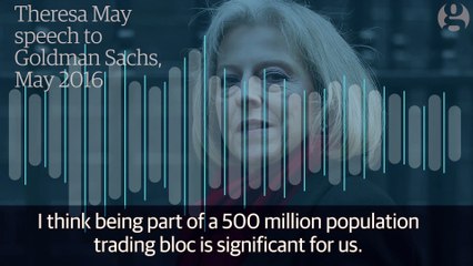 Theresa May Speech GoldMan Sachs: Is she better than Hillary Clinton?