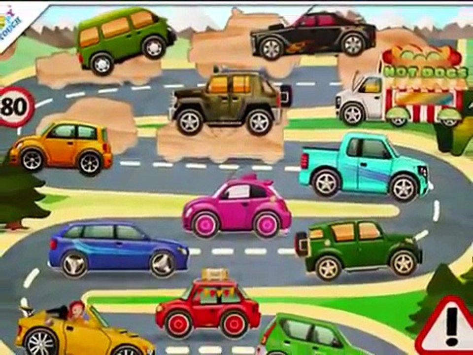 voitures dessins animés pour enfants, voitures de course dessin animé, dessin animé drôle